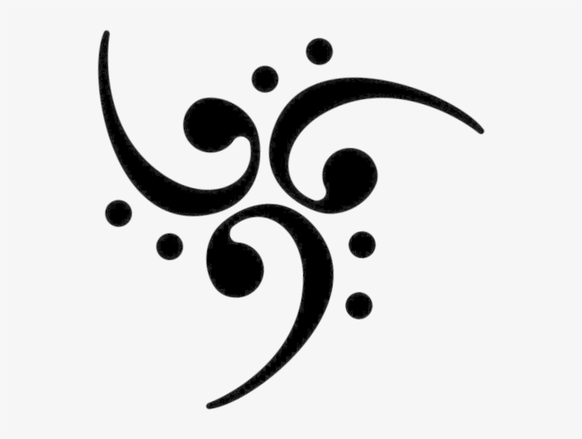 Bass Clef 666 By Xxx515xxx On Clipart Library - Bass Clef Design, transparent png download