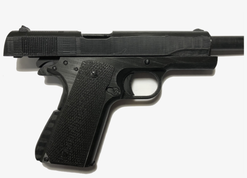 M1911a1 3d Printing [almost Fully Functional As A 1911 - Pistol, transparent png download
