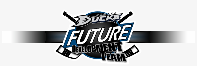 Ducks Future Development Team Logo With Stripe Larger - Ice Skating, transparent png download