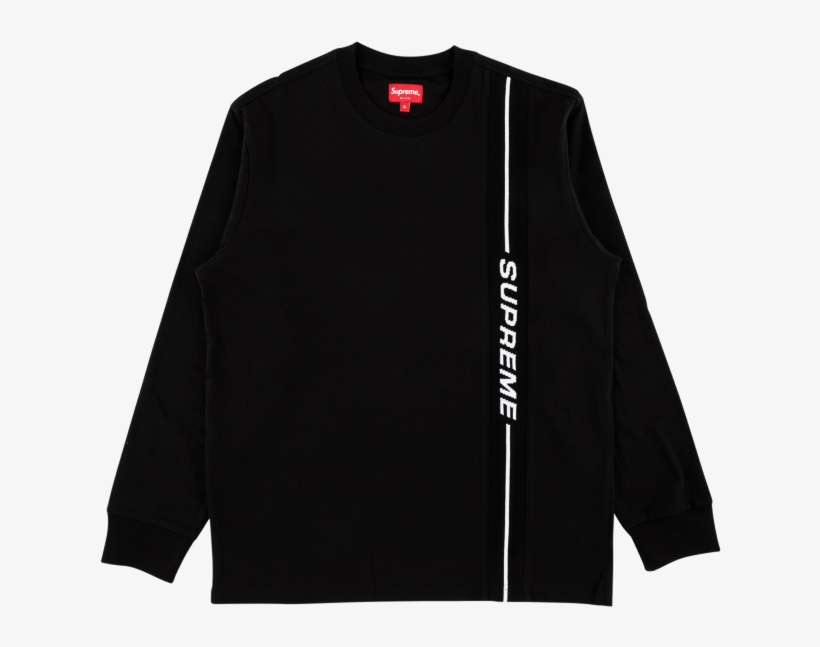 Supreme Vertical Logo Stripe L/s Top, transparent png download