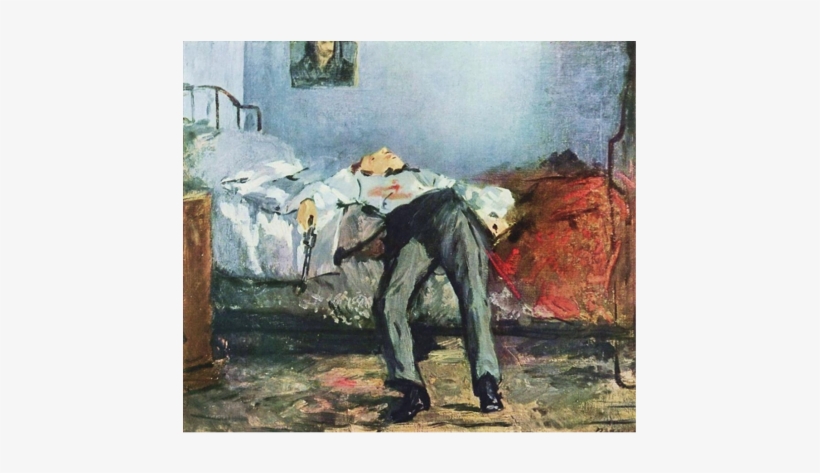 The Suicide By Edouard Manet - Edouard Manet (suicide) Art Poster Print 19 X 13in, transparent png download