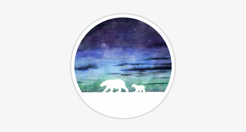 Animal, Animals, And Aurora Borealis Image - Aurora Borealis Sticker, transparent png download