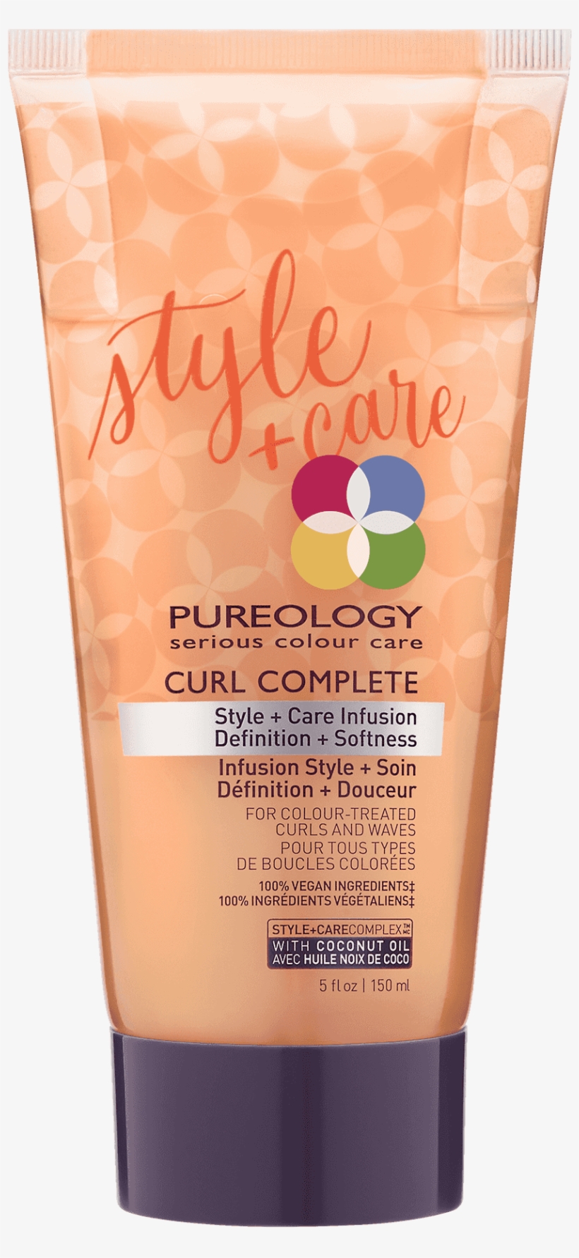 Curl Complete Style & Care Infusion Hair Gel For Curly - Pureology Pure Volume Style + Care Infusion 5oz, transparent png download
