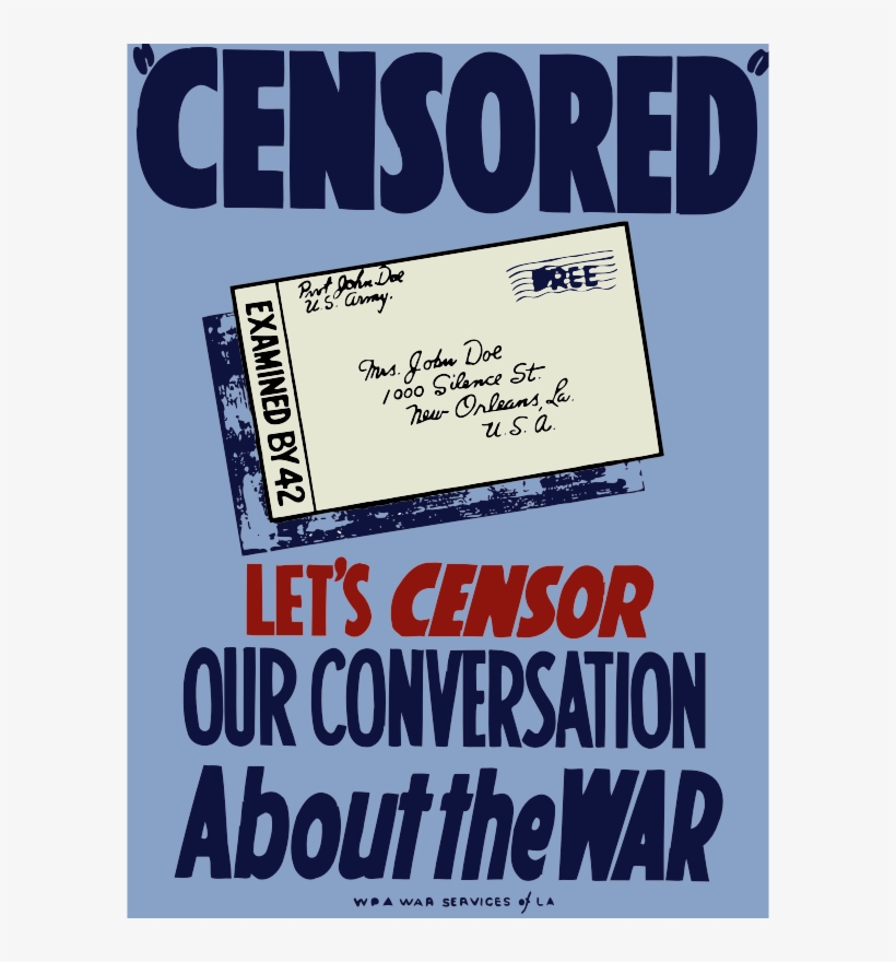 Medium Image - Propaganda And Censorship Ww2, transparent png download