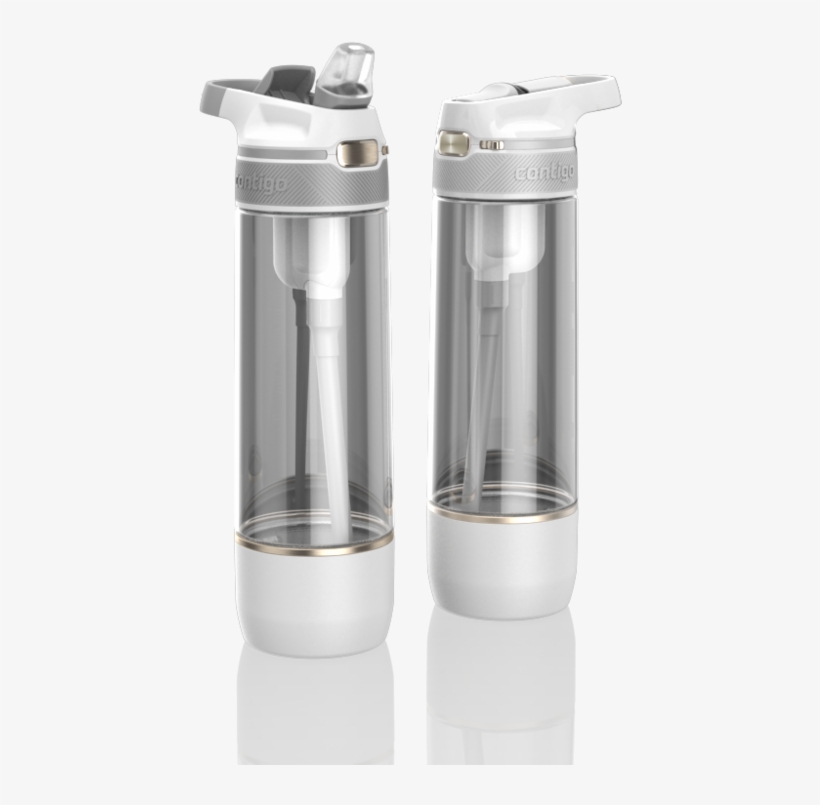 08 03 16 Smart Bottle White Subtle Gold White Nickel - Gold, transparent png download