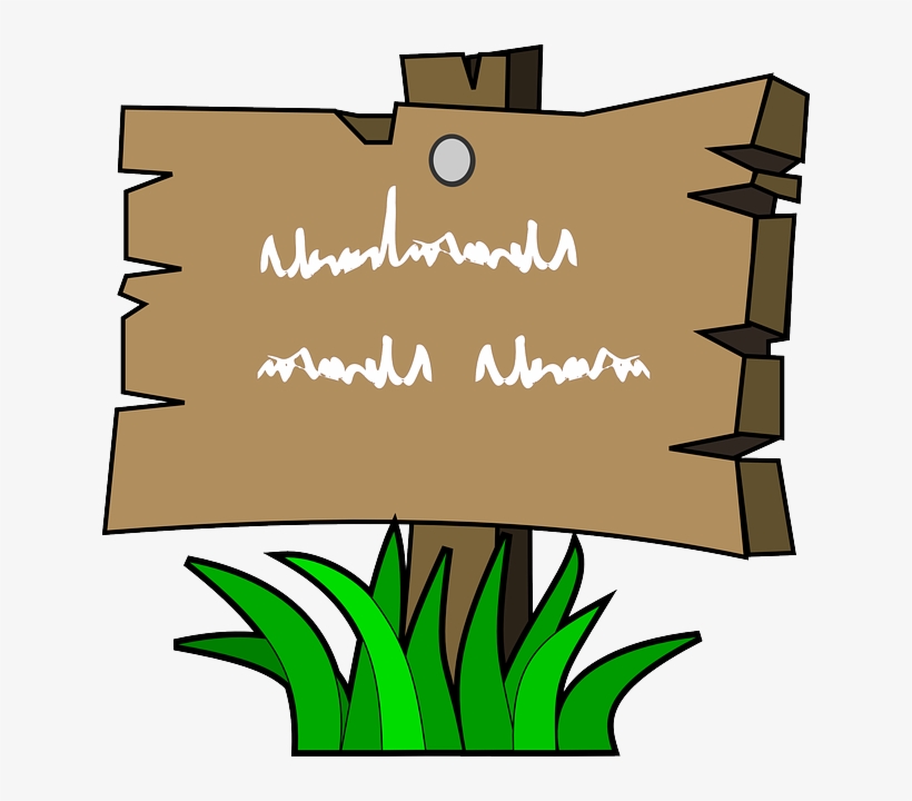 Wood, Grass, Signal - Camp Sign Clipart, transparent png download