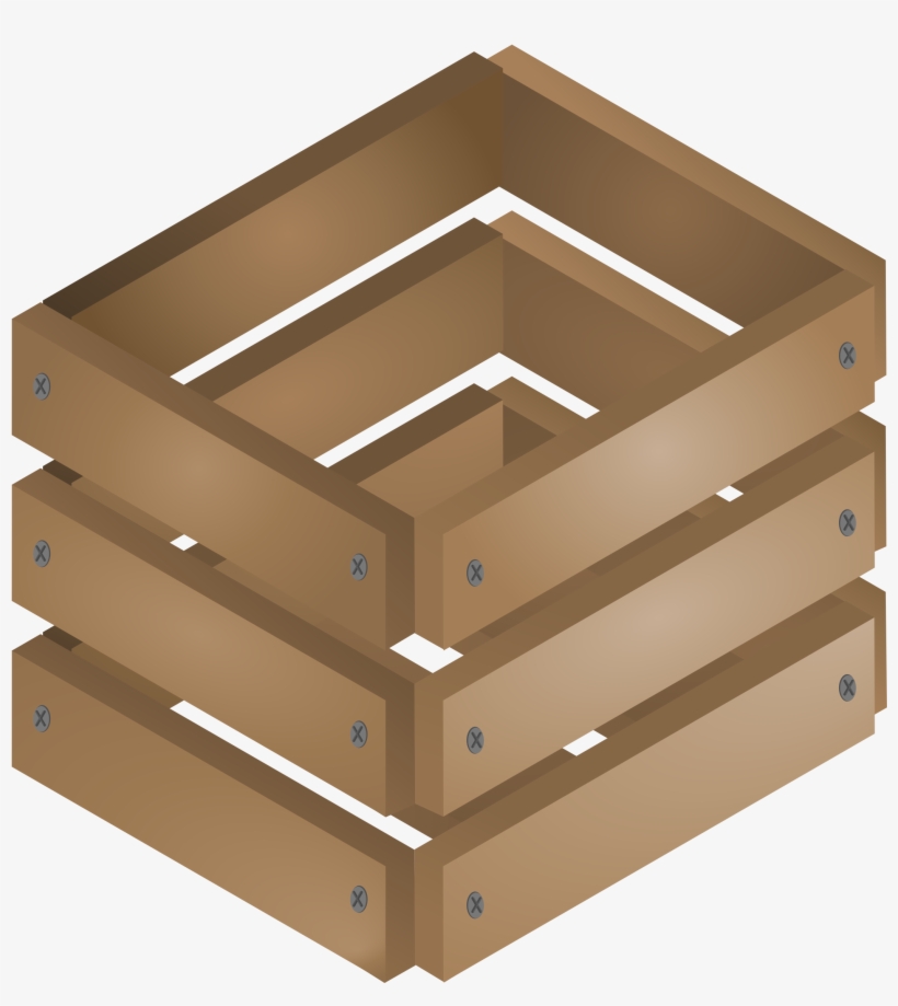 Crate - Clipart - Wooden Crate Clipart, transparent png download