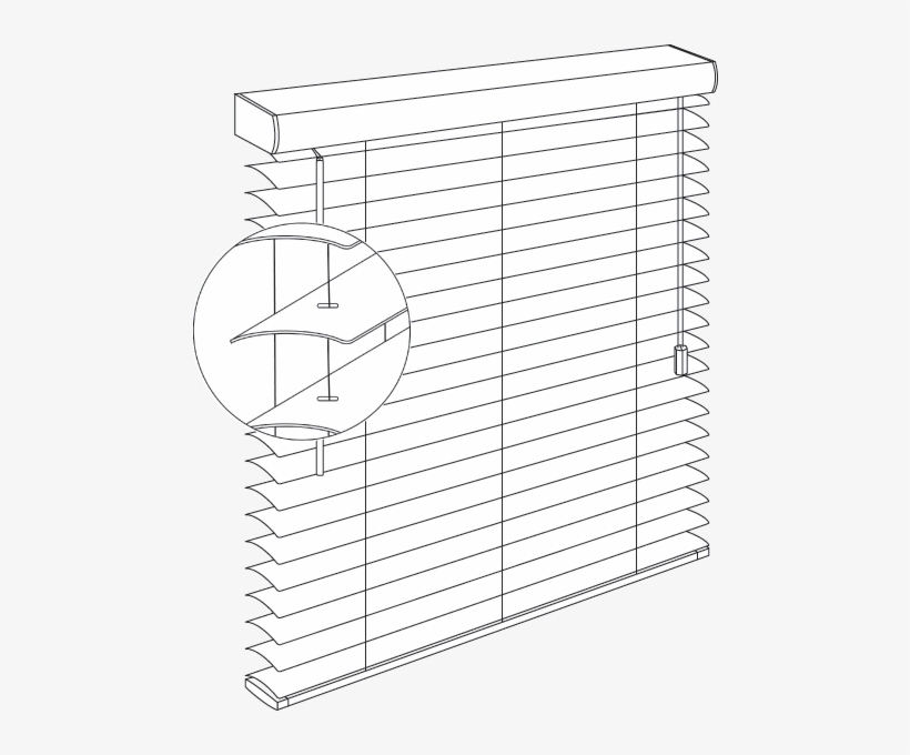 2˝ Blind - Window Blind, transparent png download