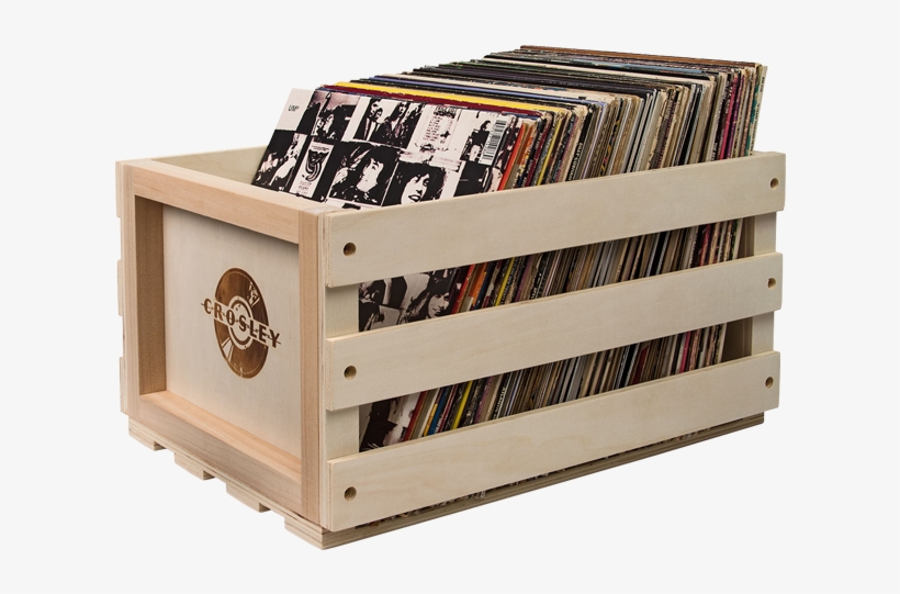 Record Storage Crate - Crosley Ac1004a-na Record Storage Crate - Natural, transparent png download
