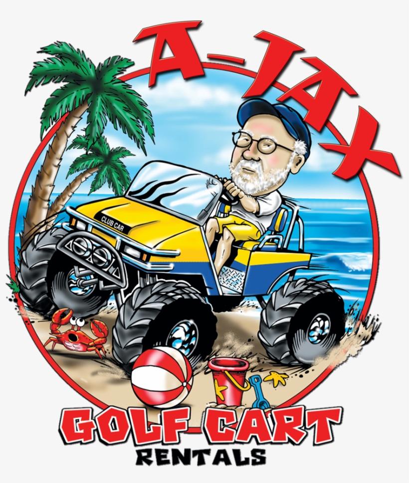 A-jax Golf Cart Rentals - Club Car Golf Cart Shirt, transparent png download