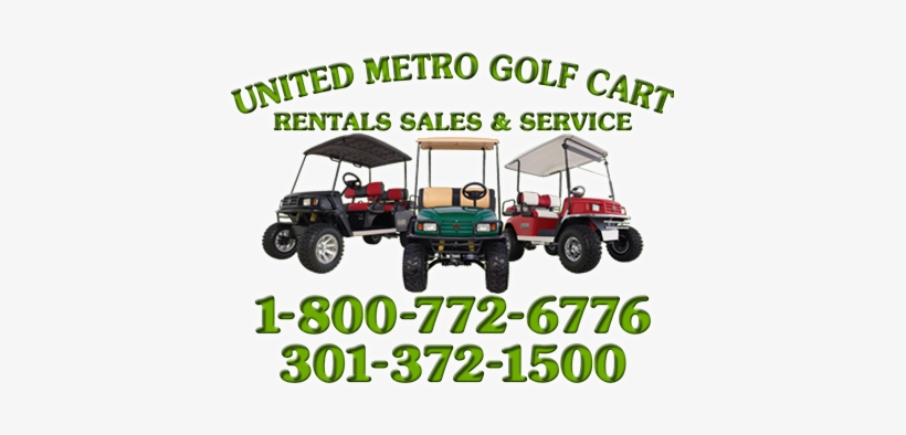 United Metro Golf Cart - Golf Cart Rentals Near Me, transparent png download