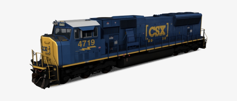 Emd Sd70mac Csx Yn3b - Emd Sd70mac Flared Radiators, transparent png download