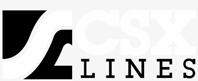 Csx Lines Logo Black And White - Black-and-white, transparent png download