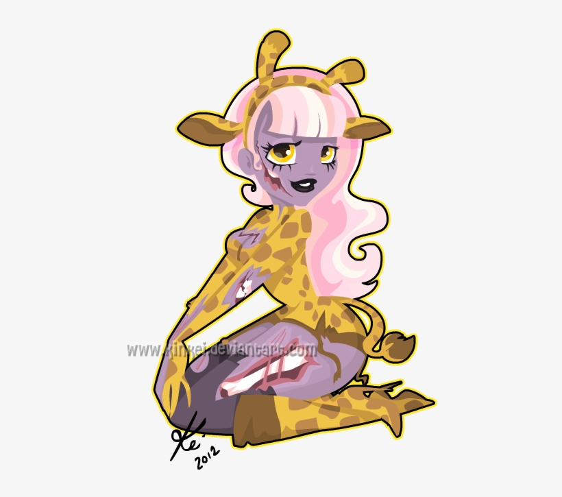 Zombie Giraffe Pin Up Zombie Giraffe Transparent Png 462x644