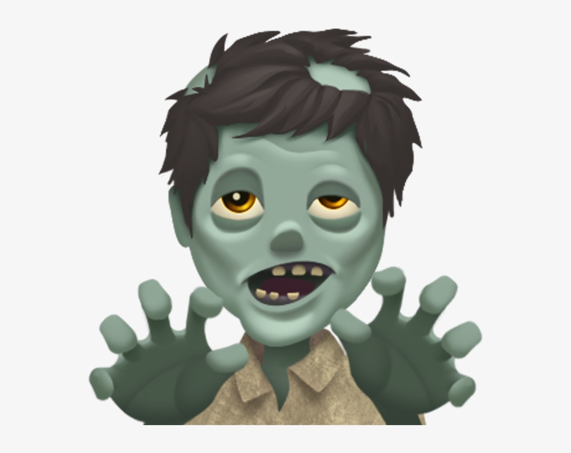 Zombie - Emoji Zombie Png, transparent png download