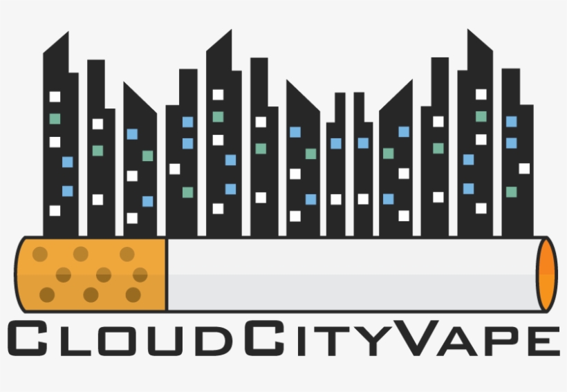 Bold, Modern, Cigarette Logo Design For Cloud City - Graphic Design, transparent png download