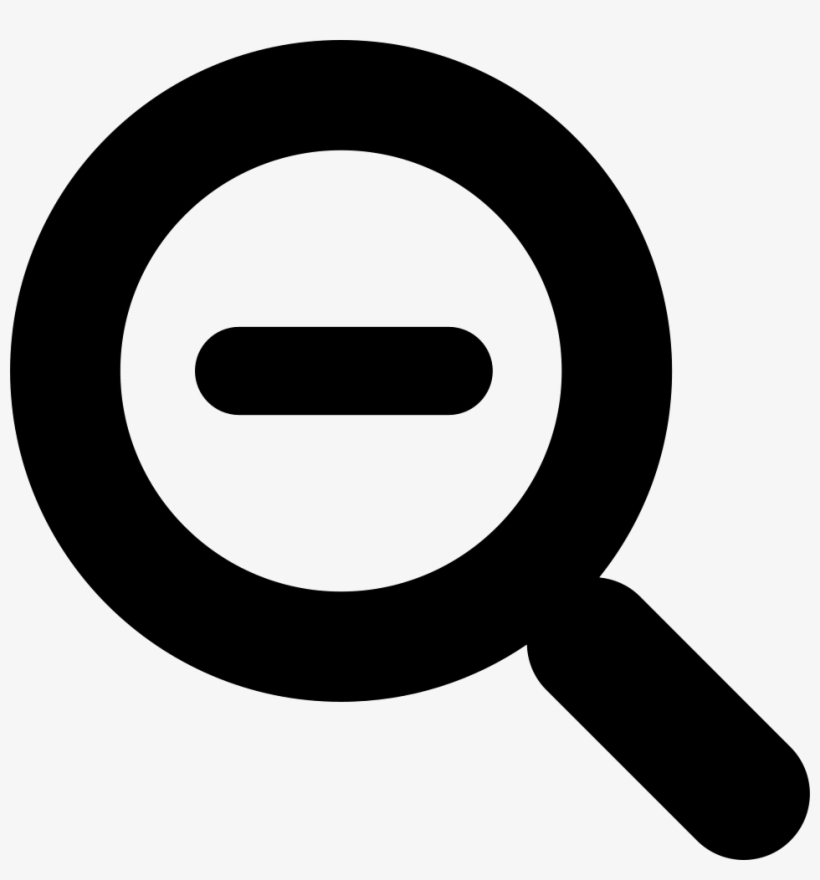 Magnifying Glass With Minus Sign Comments - Magnifying Glass, transparent png download