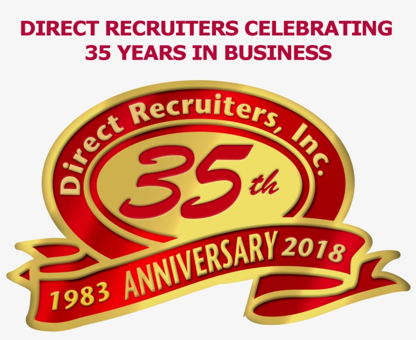 Direct Recruiters 35th Anniversary Transparent Words - Fds28 Fossler Digital Anniversary Seal Ds-28, transparent png download