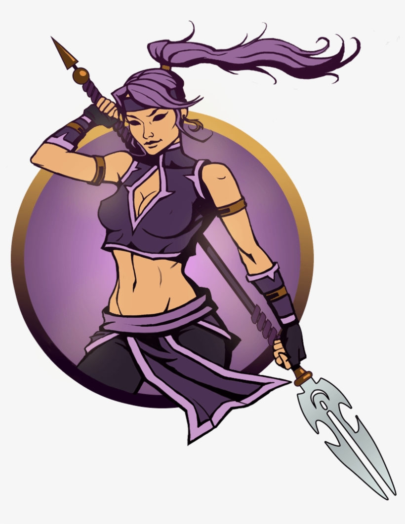 Girl Spear - Shadow Fight 2 Arrow, transparent png download