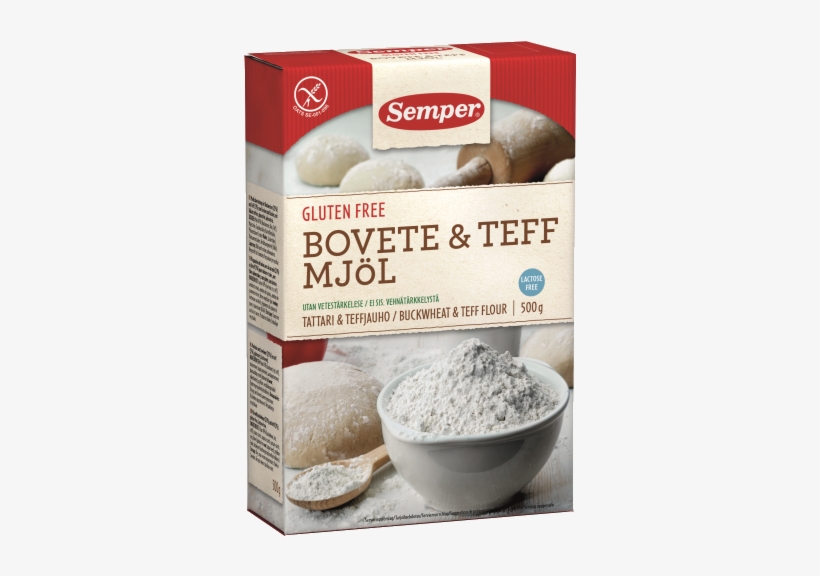 Bovete Teff Mjöl368x5005 - Semper Gluten Free Buckwheat & Teff Flour, transparent png download
