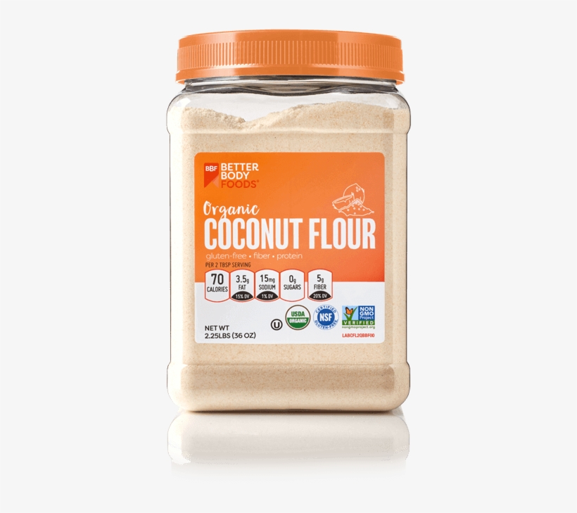 Organic Coconut Flour By Better Body Foods - Coconut Flour Walmart, transparent png download