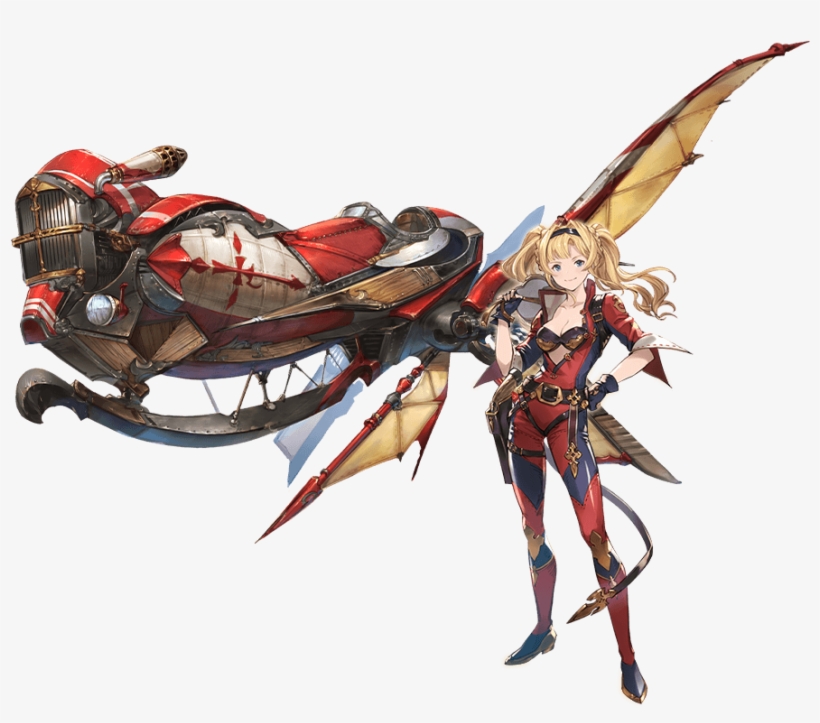Crimson Spear Npc - Granblue Fantasy Graphic Archive Iii, transparent png download