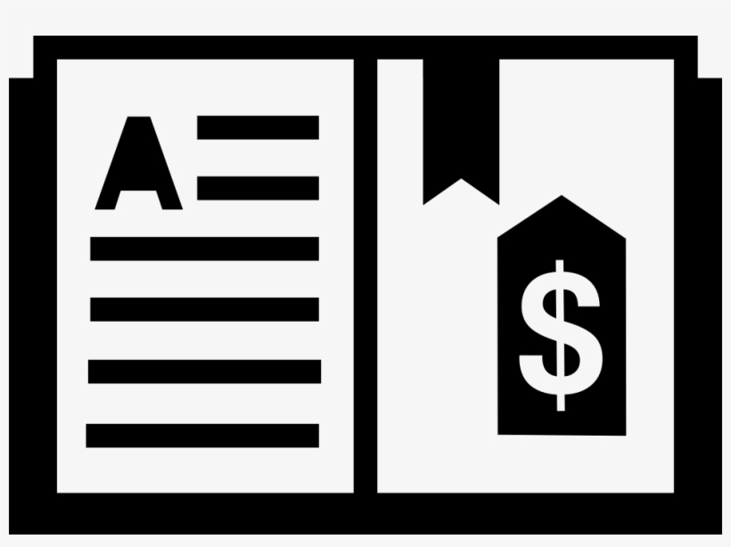 Book Of Text Opened With A Bookmark Comments - Icon, transparent png download