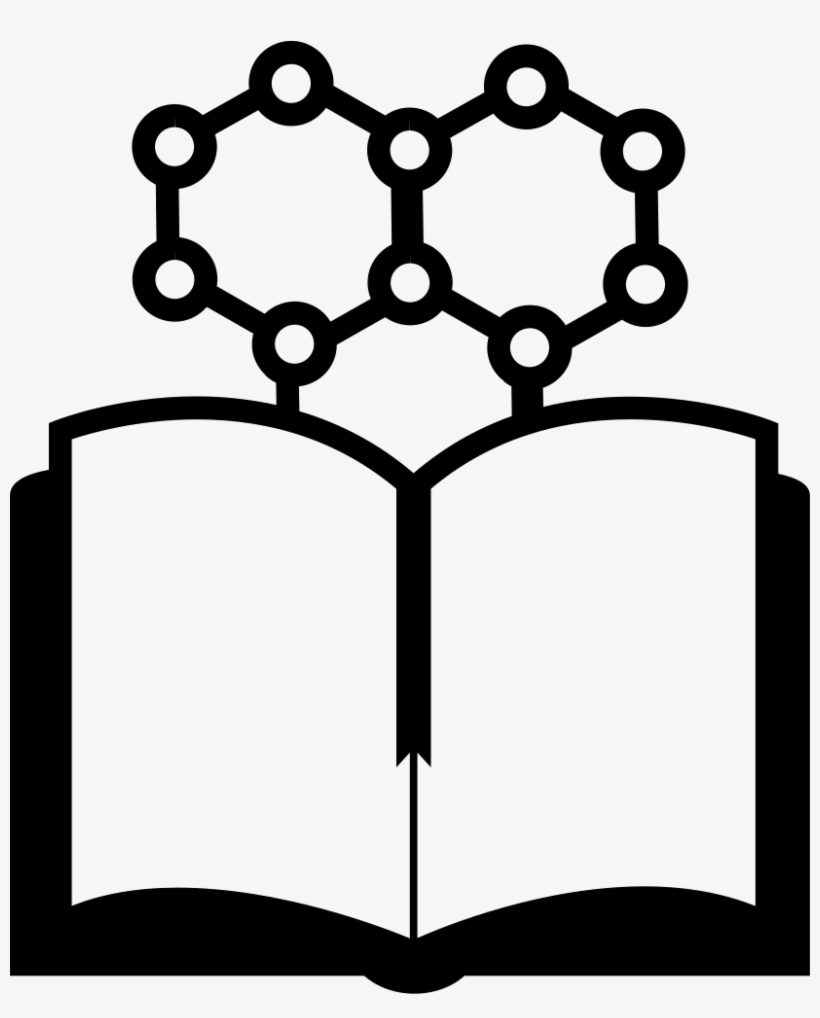 Chemistry Book Opened With Hexagonal Signs Comments - Graphene Free Icon, transparent png download