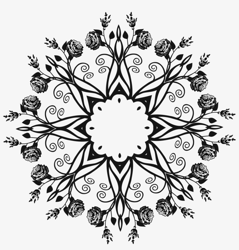 This Free Icons Png Design Of Rose Floral Flourish, transparent png download