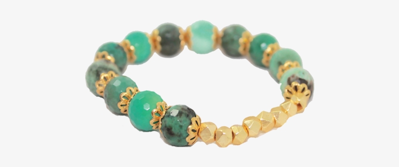 Gold Nugget Spacer Bead Bracelet - Bead, transparent png download