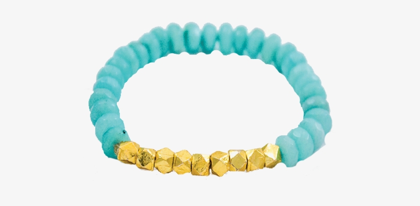 Gold Nugget Bead Bracelet - Bracelet, transparent png download