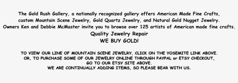 The Gold Rush Gallery, A Nationally Recognized Gallery - Gold, transparent png download