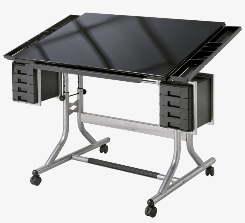 Alvin Craftsmaster Ii Glass Top Deluxe Art & Drawing - Drafting Drawing Table, transparent png download