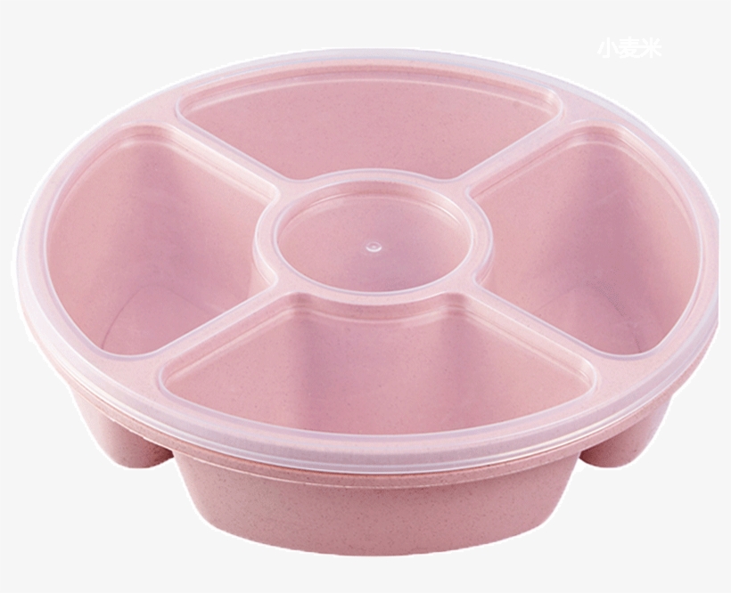 Wheat Straw Creative Candy Box Multi-grain Snack Plate - Lid, transparent png download