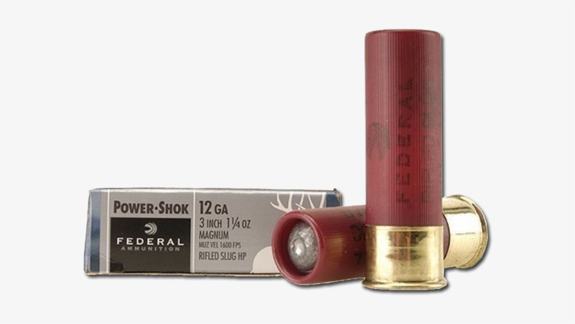 Federal Powershok 5rnd Box 3" - Federal Hollow Point Slug, transparent png download