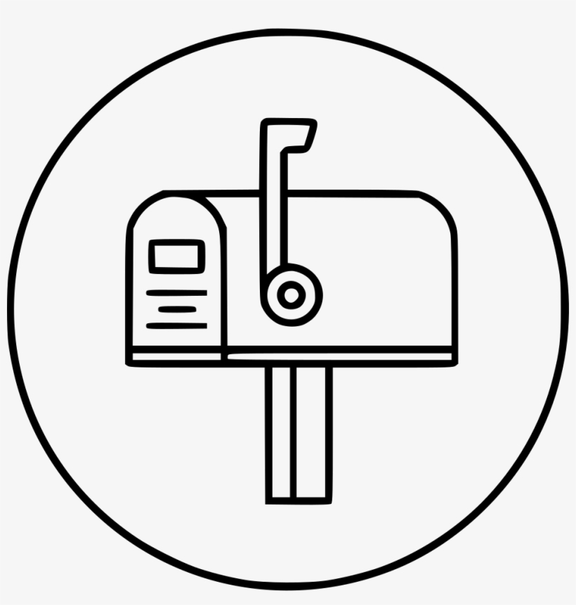 Mailbox Closed Mail Inbox Comments - Circle, transparent png download