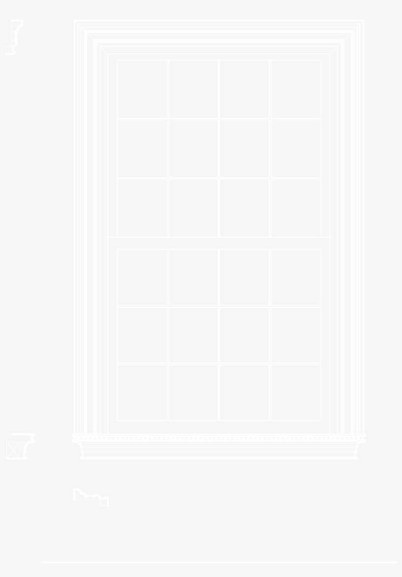 Window 3 With Mouldings - Architecture, transparent png download