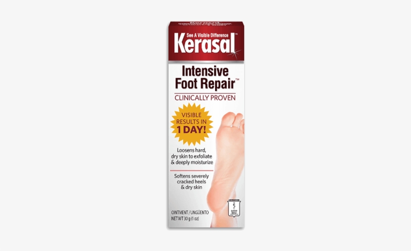 Intensive Foot Repair™ - Kerasal One Step Exfoliating Moisturizer Foot Therapy, transparent png download