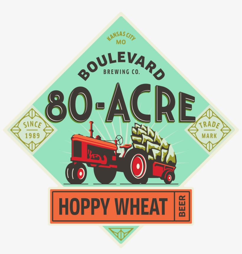 80-acre Hoppy Wheat Beer - Boulevard Beer 80 Acre, transparent png download