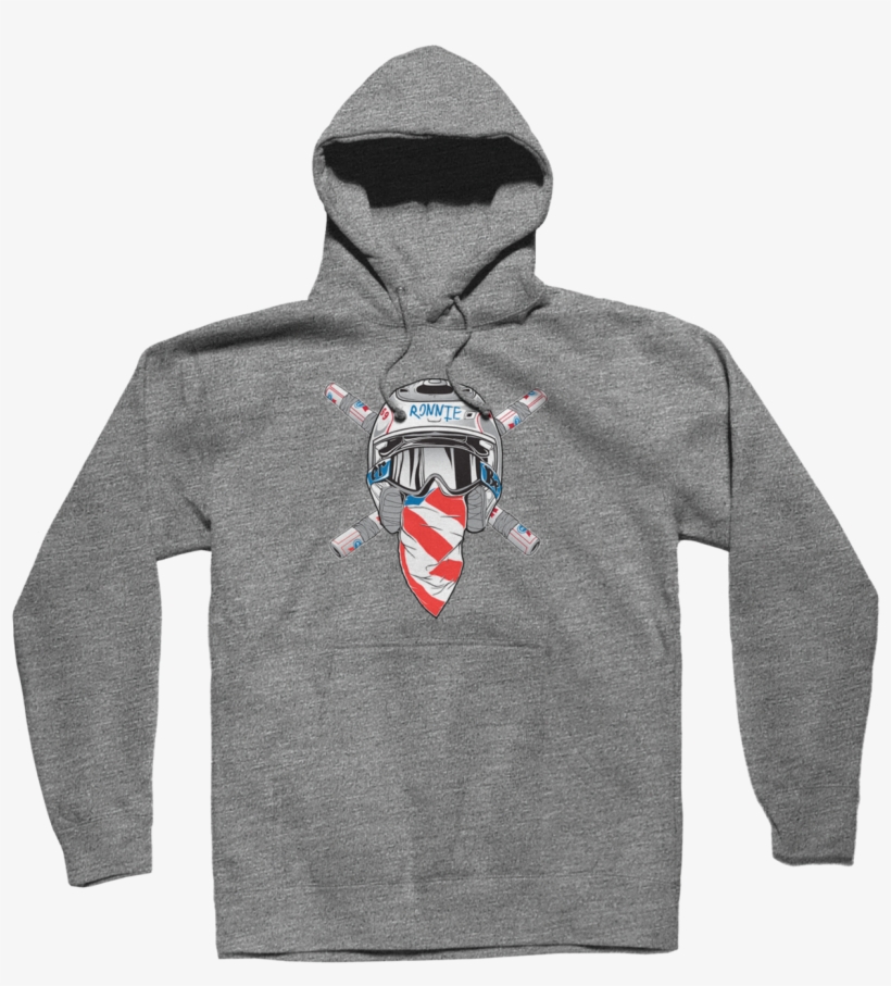 Ronnie Mac Logo Hoodie Grey, transparent png download