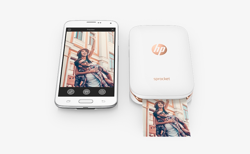 Hp Sprocket For Iphone And Android Is A Cute Portable - Hp Iphone Printer, transparent png download