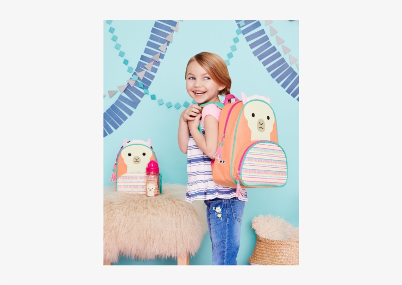 Skip Hop Zoo Little Kid Backpack Llama - Skip Hop Llama Backpack, transparent png download