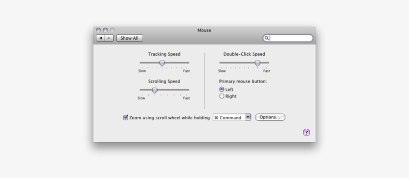 To Adjust The Tracking Speed, Simply Drag The Slider - Mac, transparent png download