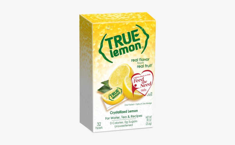 True Lemon 32ct Box - True Lemon Packets, transparent png download
