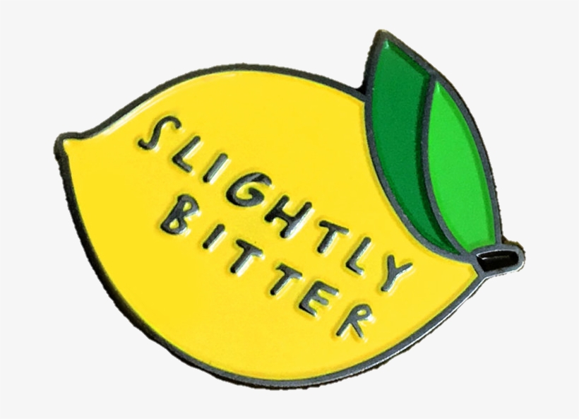 Lemon Lemons Pin Pins Button Buttons Bitter Yellow - Bitter Aesthetic, transparent png download