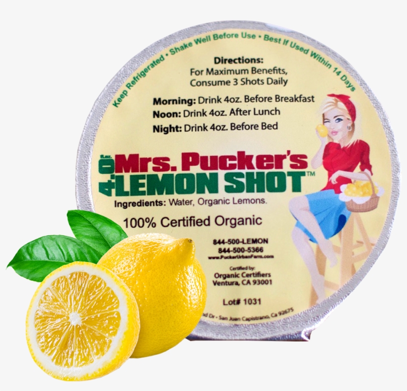Made With 100% Certified Organic Lemons Packed With - Health, transparent png download