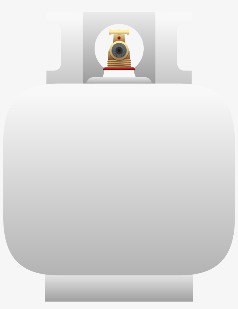 Graphic Black And White Cylinder Big Image Png - Free Clipart Propane Tank, transparent png download