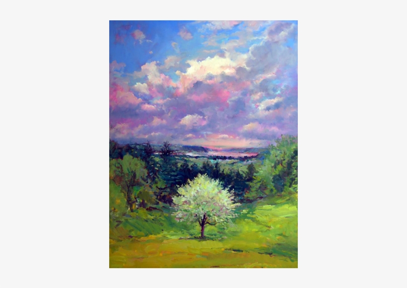 Robert Andriulli - Susquehanna Spring - Painting, transparent png download