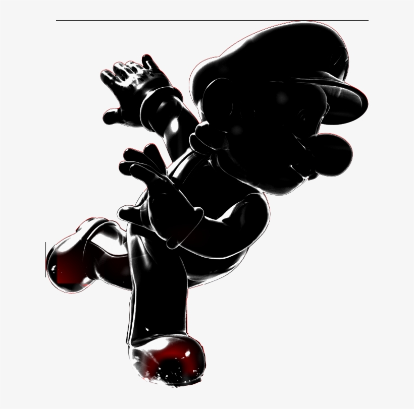 Dark Mario - Metal Mario, transparent png download