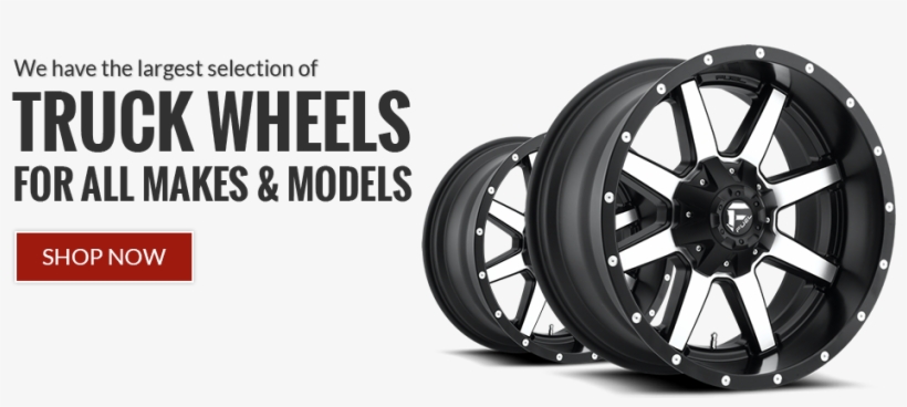 Truck Wheels Slide 40769 - Fuel D537 Machined Black Maverick Wheel D53717005745, transparent png download